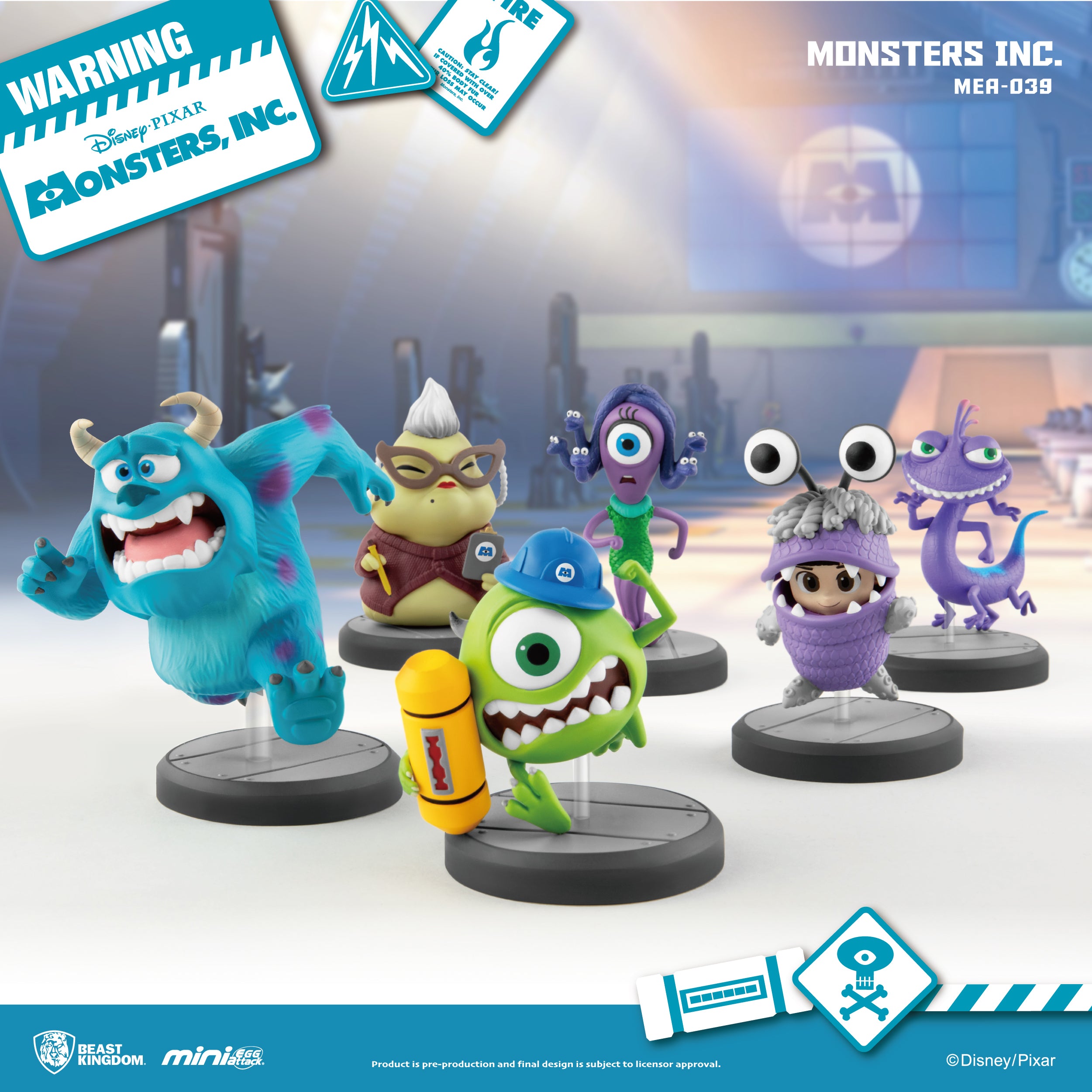 Beast Kingdom MEA-039 Disney Pixar Monsters, Inc. Series Set 6-in