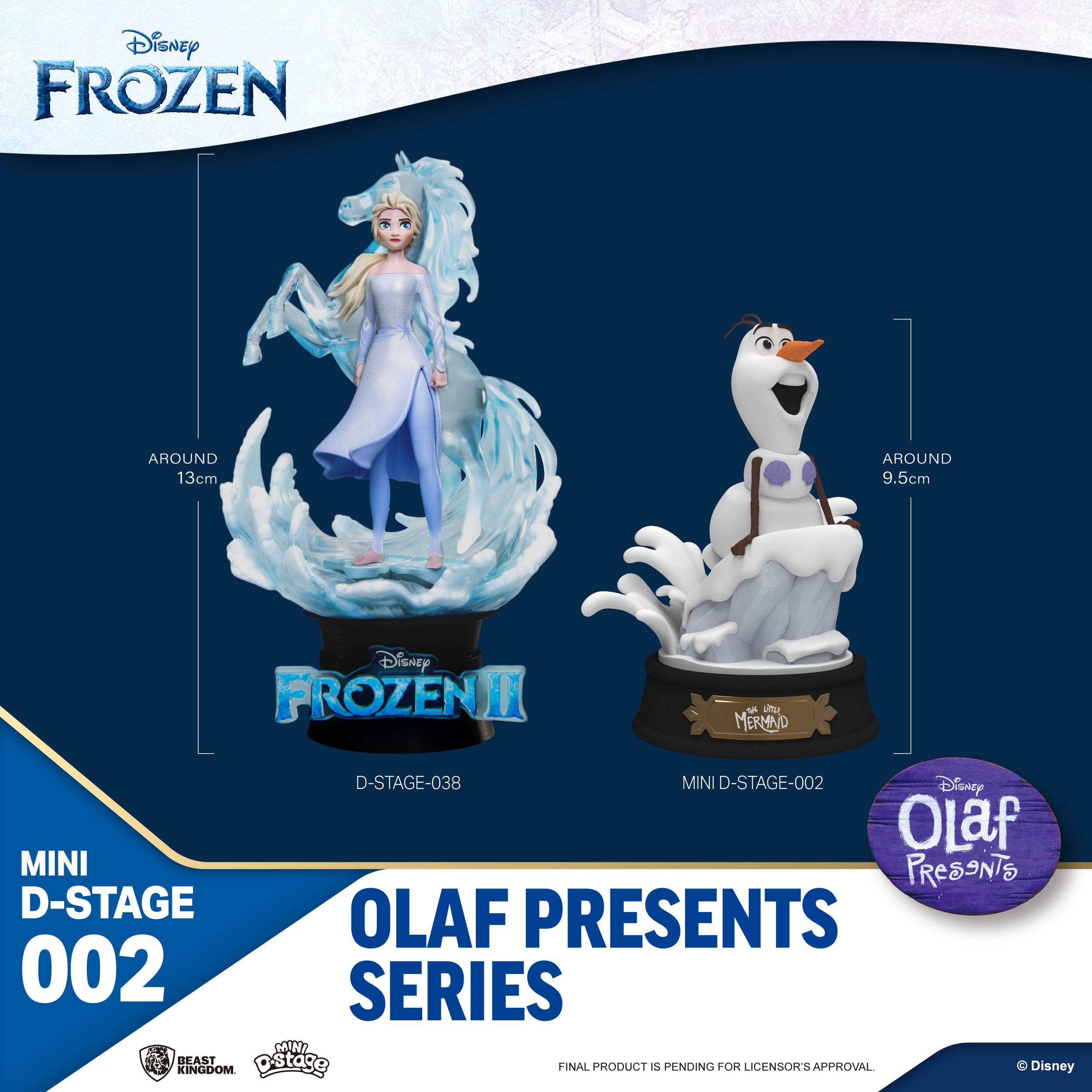 Beast Kingdom Mini DS-002 Disney Pixar Olaf Presents Series Set Mini Diorama Stage Figure