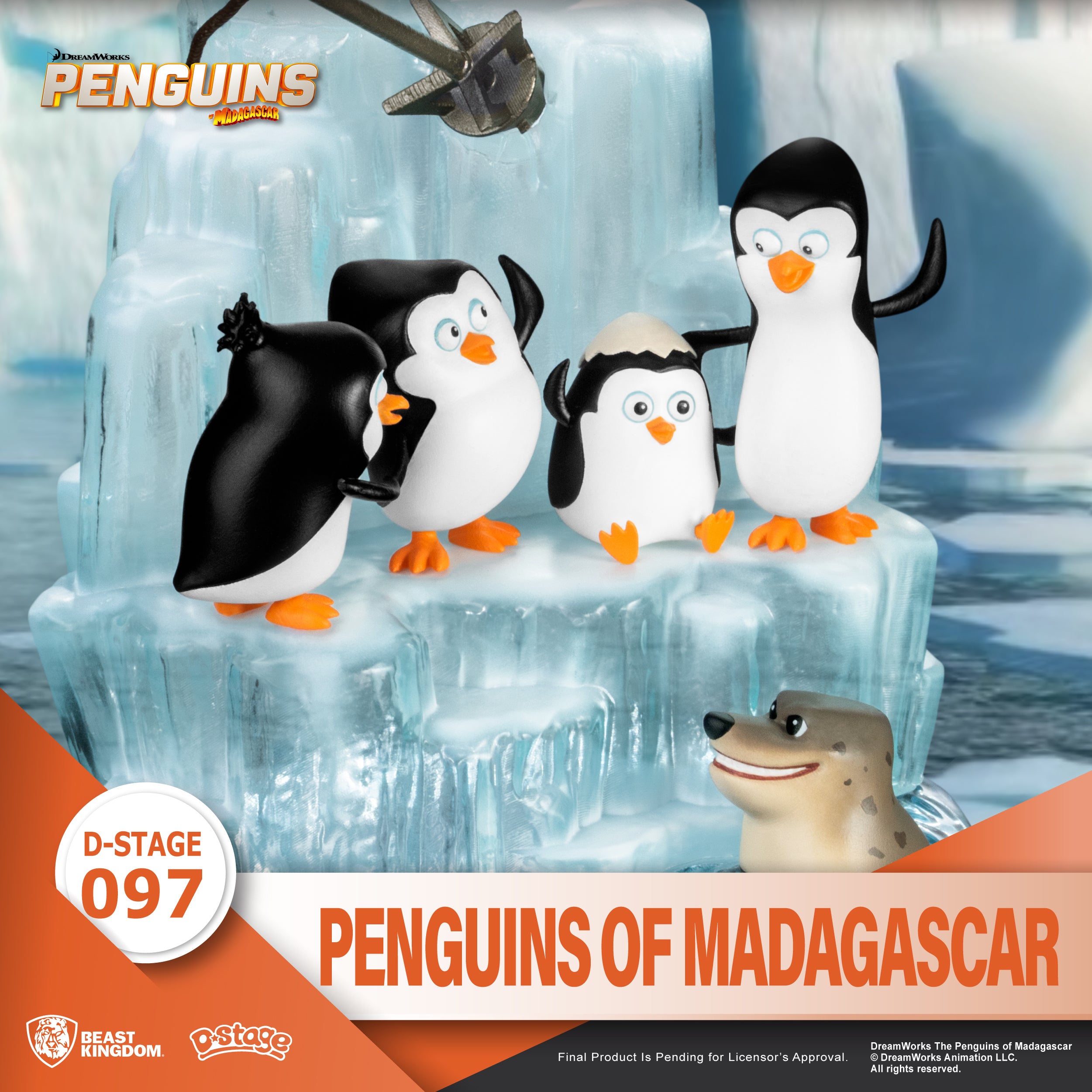 Beast Kingdom DS-097 Madagascar: Penguins Of Madagascar Diorama Stage D-Stage Figure Statue