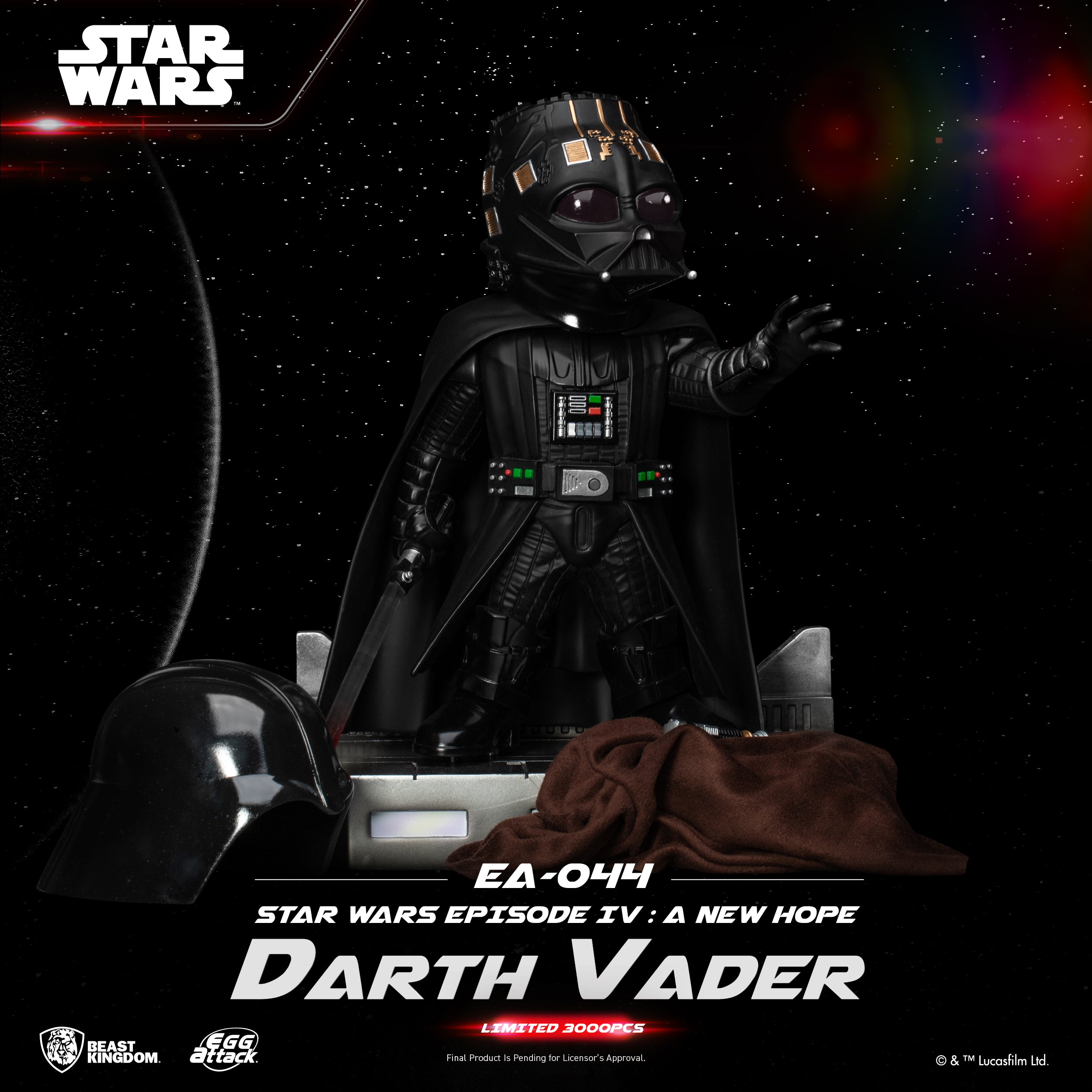 Beast Kingdom EA-044 Star Wars Episode IV: A New Hope Darth Vader Egg Attack Figure Statue