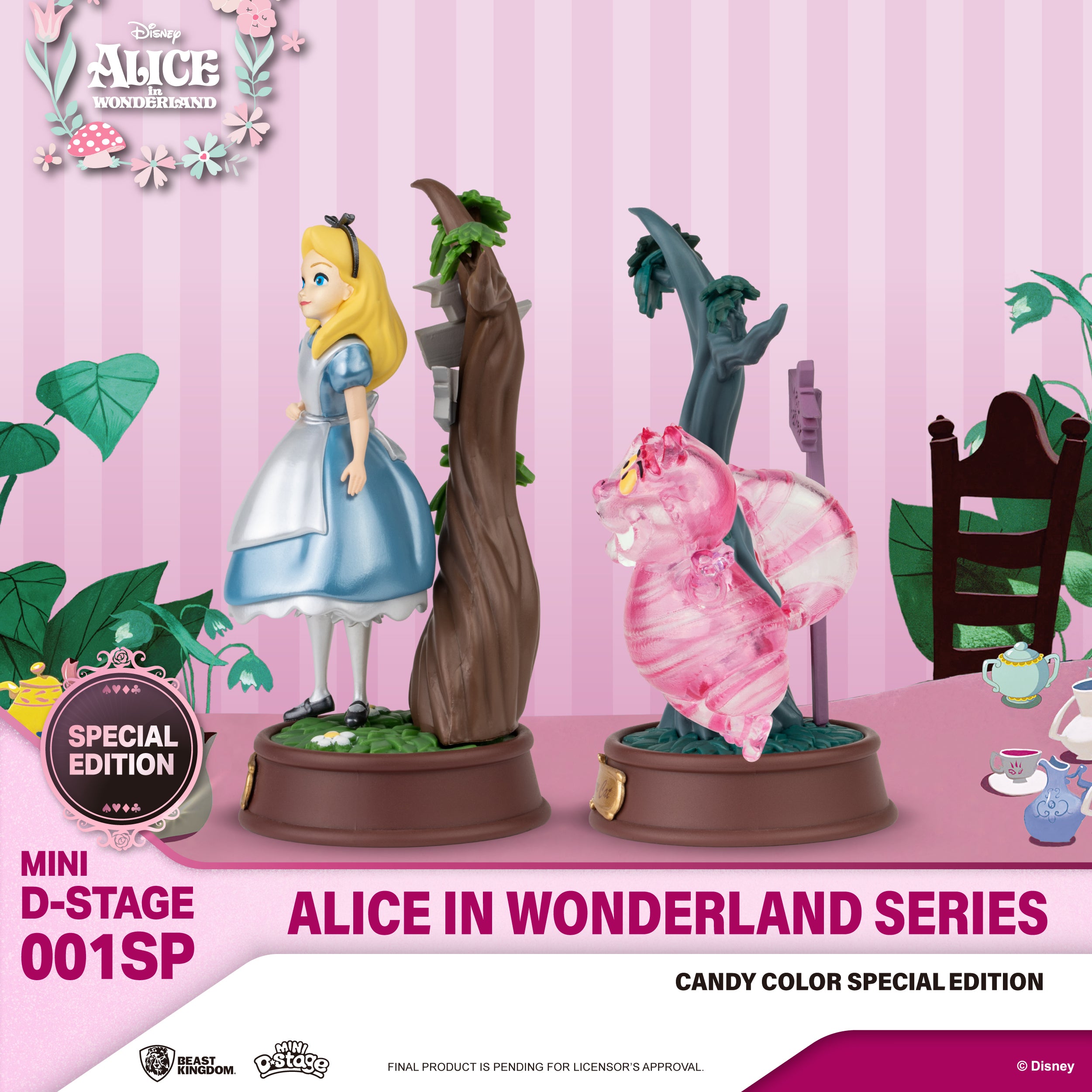 Alice in Wonderland Mini D-Stage 001 4-Inch Statue Set of 6