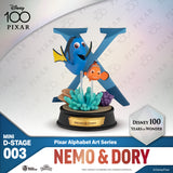 Beast Kingdom MDS-003 Disney 100 Years of Wonder-Pixar Alphabet Art Series Blind Box Set-B Mini Diorama Stage Figure Statue