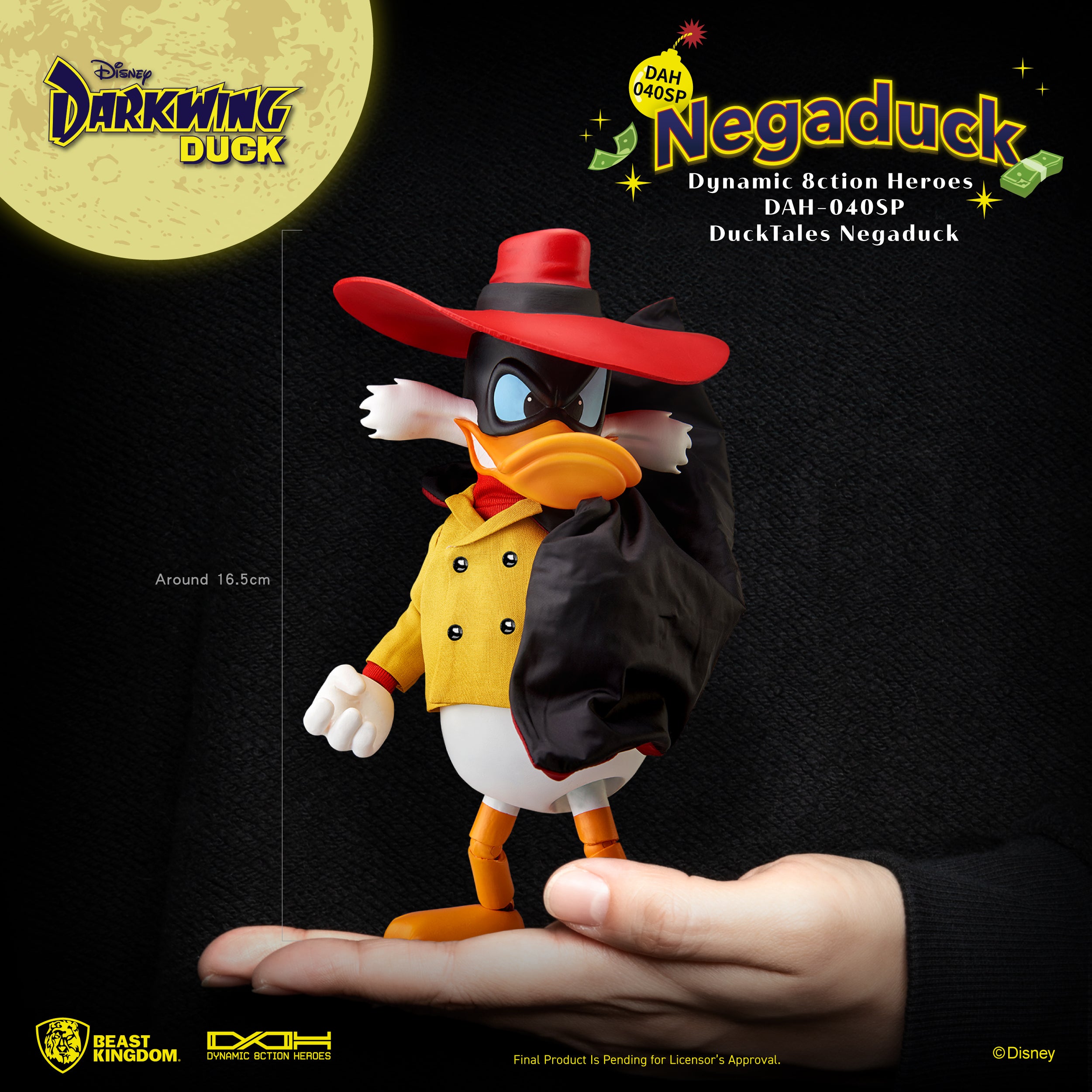 Beast Kingdom DAH-040SP Disney Ducktales Negaduck Dynamic 8ction Heroes Action Figure