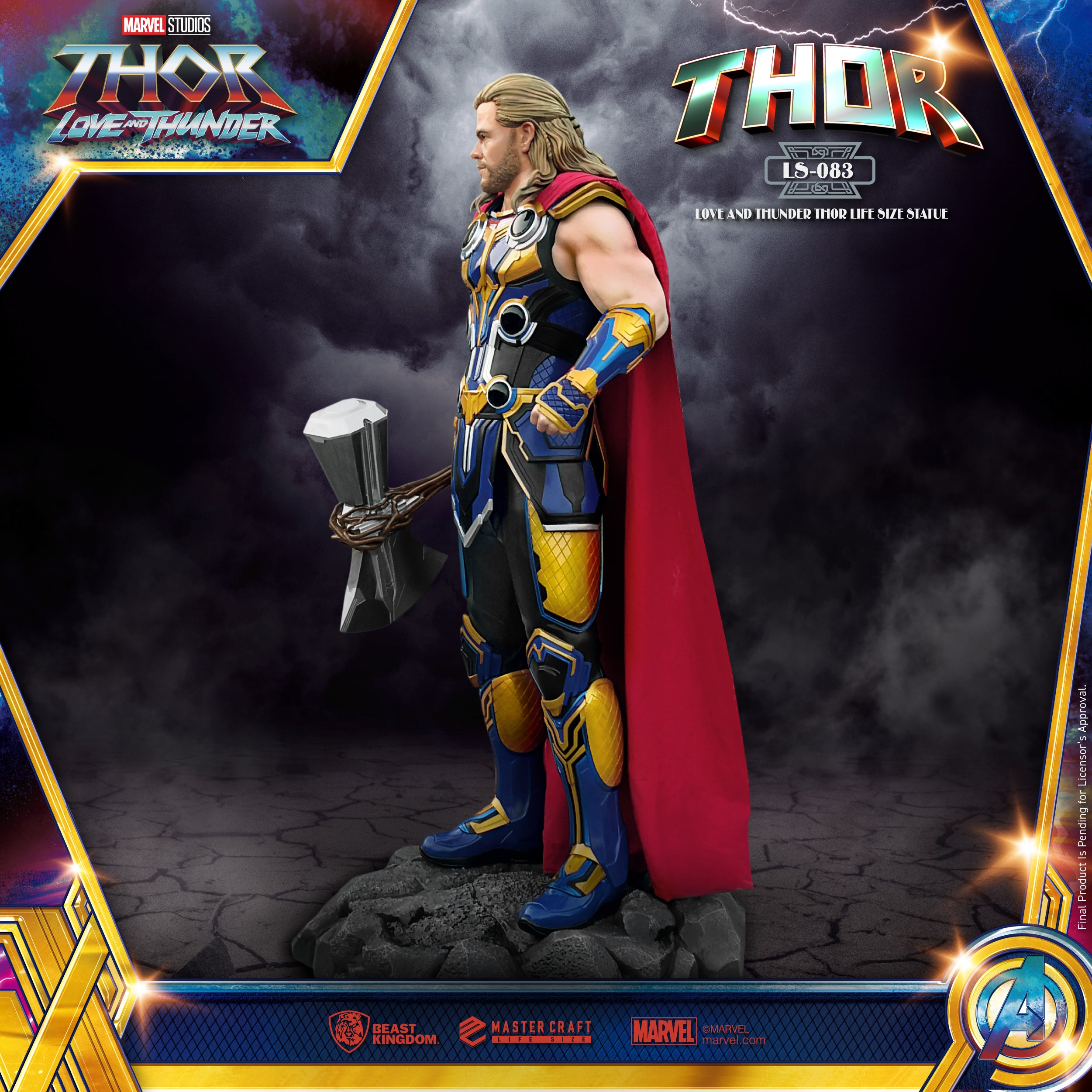 Beast Kingdom LS-083 Marvel Thor: Love and Thunder Thor Life Size Statue