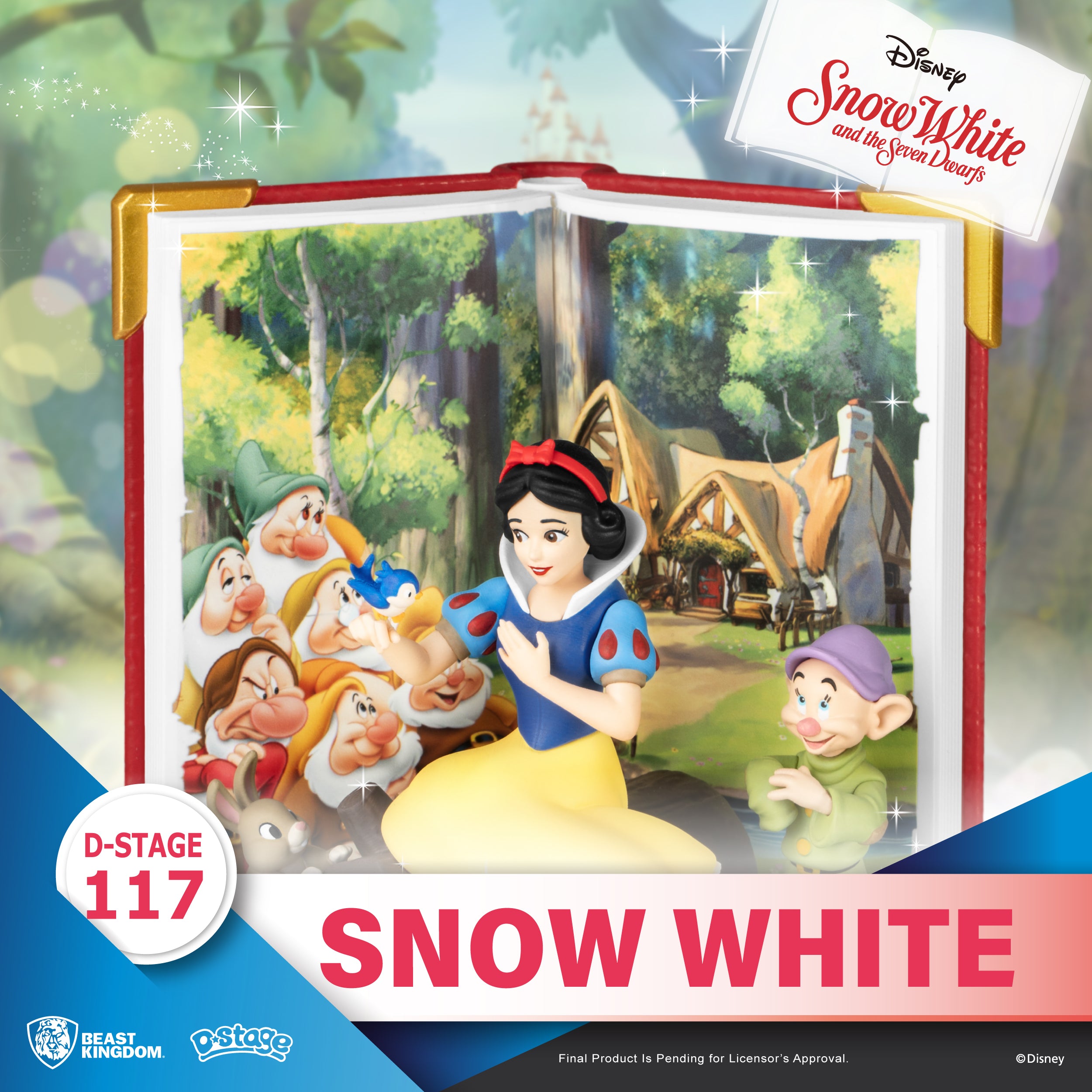 Beast Kingdom DS-117 Disney Story Book Series: Snow White Diorama Stage D-Stage Figure Statue