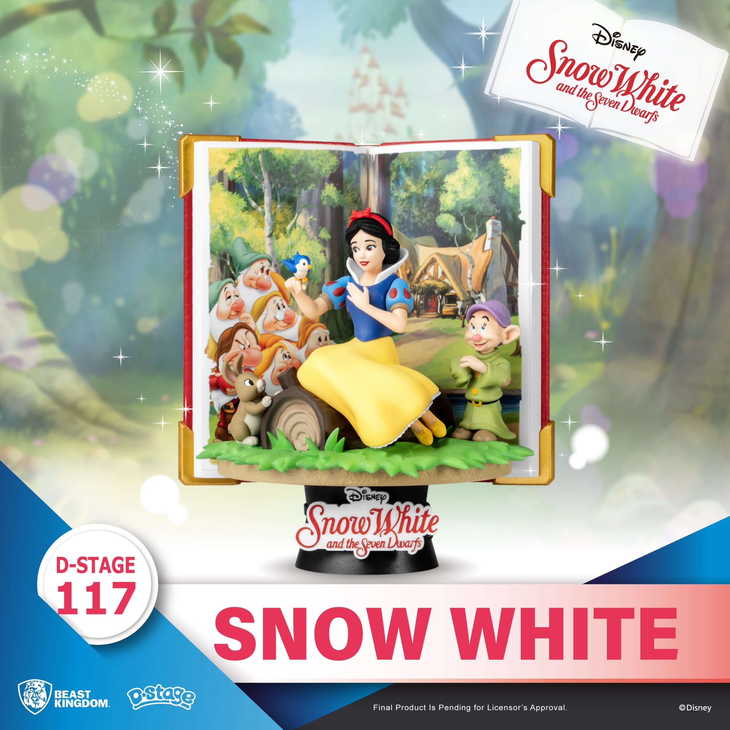 Beast Kingdom DS-117 Disney Story Book Series: Snow White Diorama Stage D-Stage Figure Statue