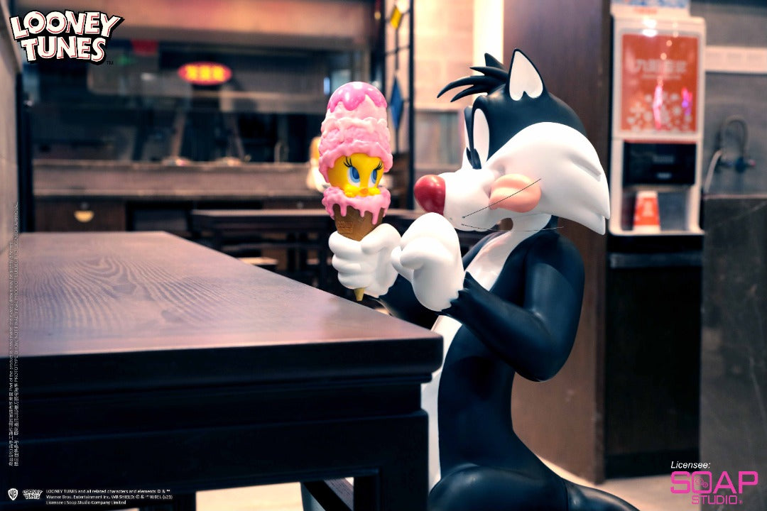 Soap Studio CA139 Looney Tunes: Sylvester & Tweety Sweet Pairing Figure Statue