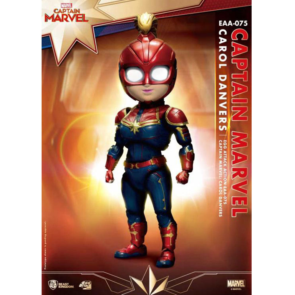 Beast Kingdom EAA-075 Marvel Captain Marvel: Carol Danvers Egg Attack Action Figure