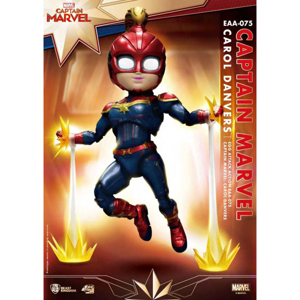 Beast Kingdom EAA-075 Marvel Captain Marvel: Carol Danvers Egg Attack Action Figure
