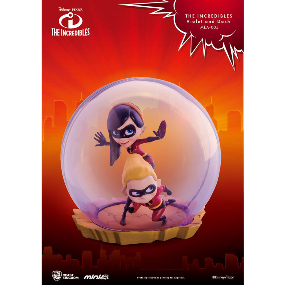 Beast Kingdom MEA-005 Disney Pixar The Incredibles: Violet and Dash Mini Egg Attack Figure