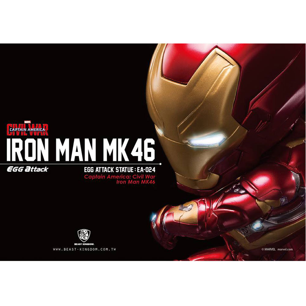 Beast Kingdom EA-024 Marvel Captain America Civil War: Iron Man Mark 46 Egg Attack Figure