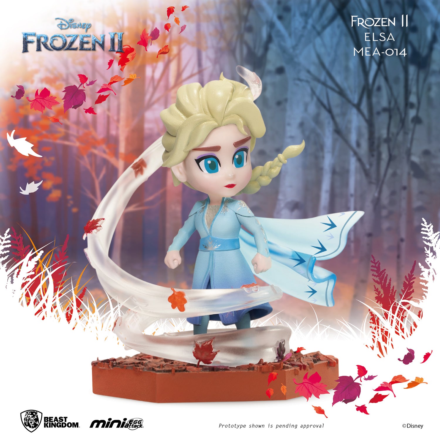 Beast-Kingdom MEA-014 Disney Frozen 2: Elsa, Anna, Olaf, Sven, Nokk, Salamander 6-in-1 Bundle Collection Set Mini Egg Attack Figures