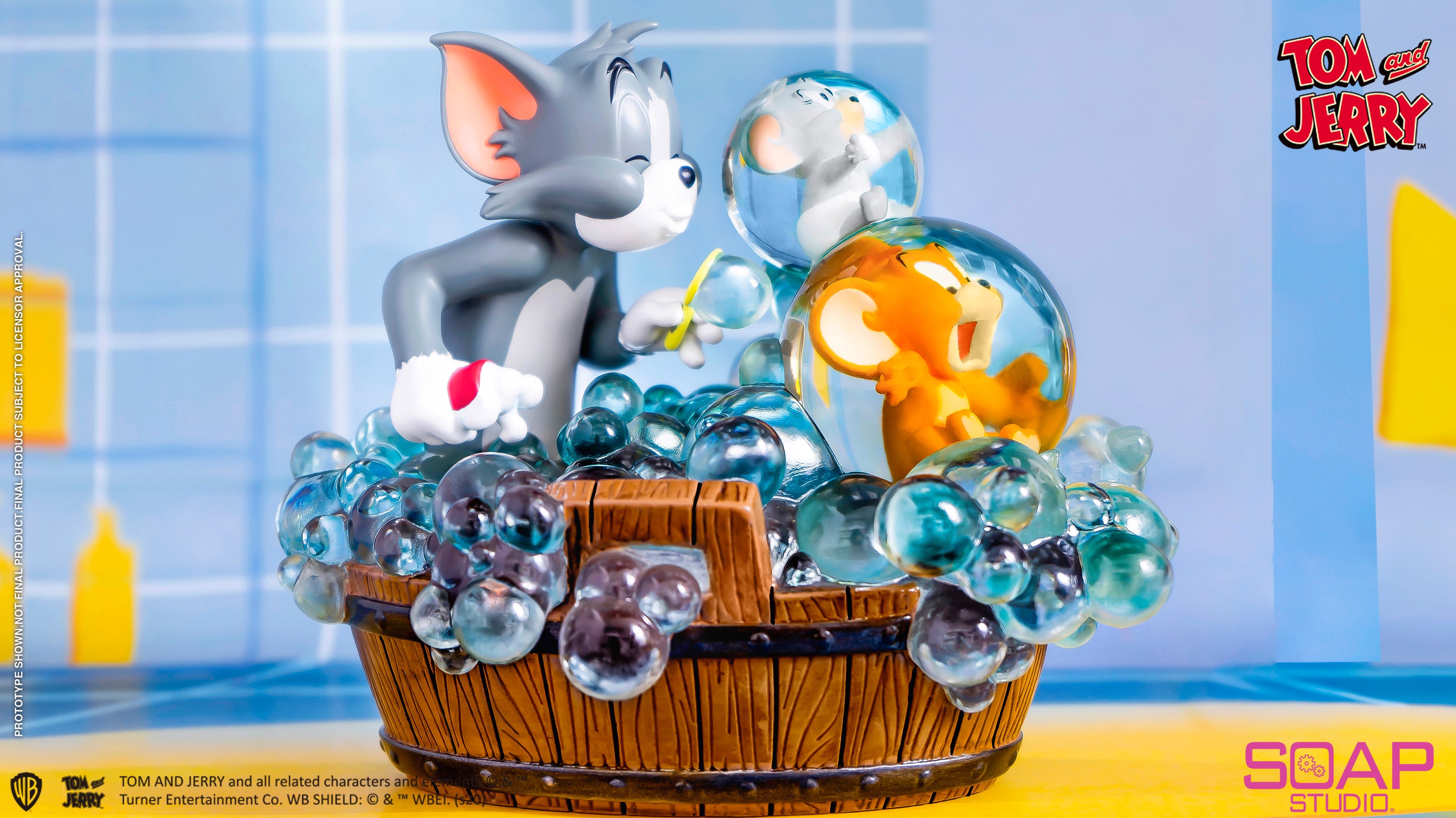 Soap Studio CA124 Tom and Jerry: Bath Time Figure Statue