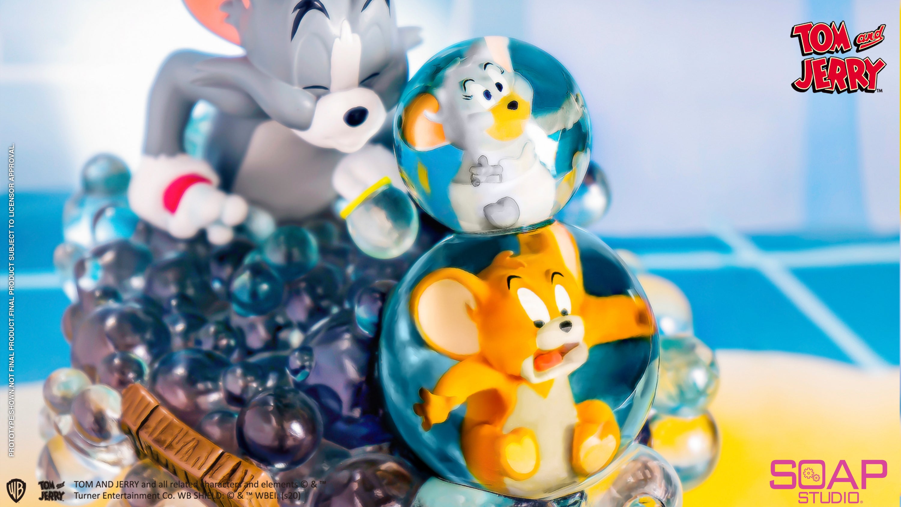 Soap Studio CA124 Tom and Jerry: Bath Time Figure Statue