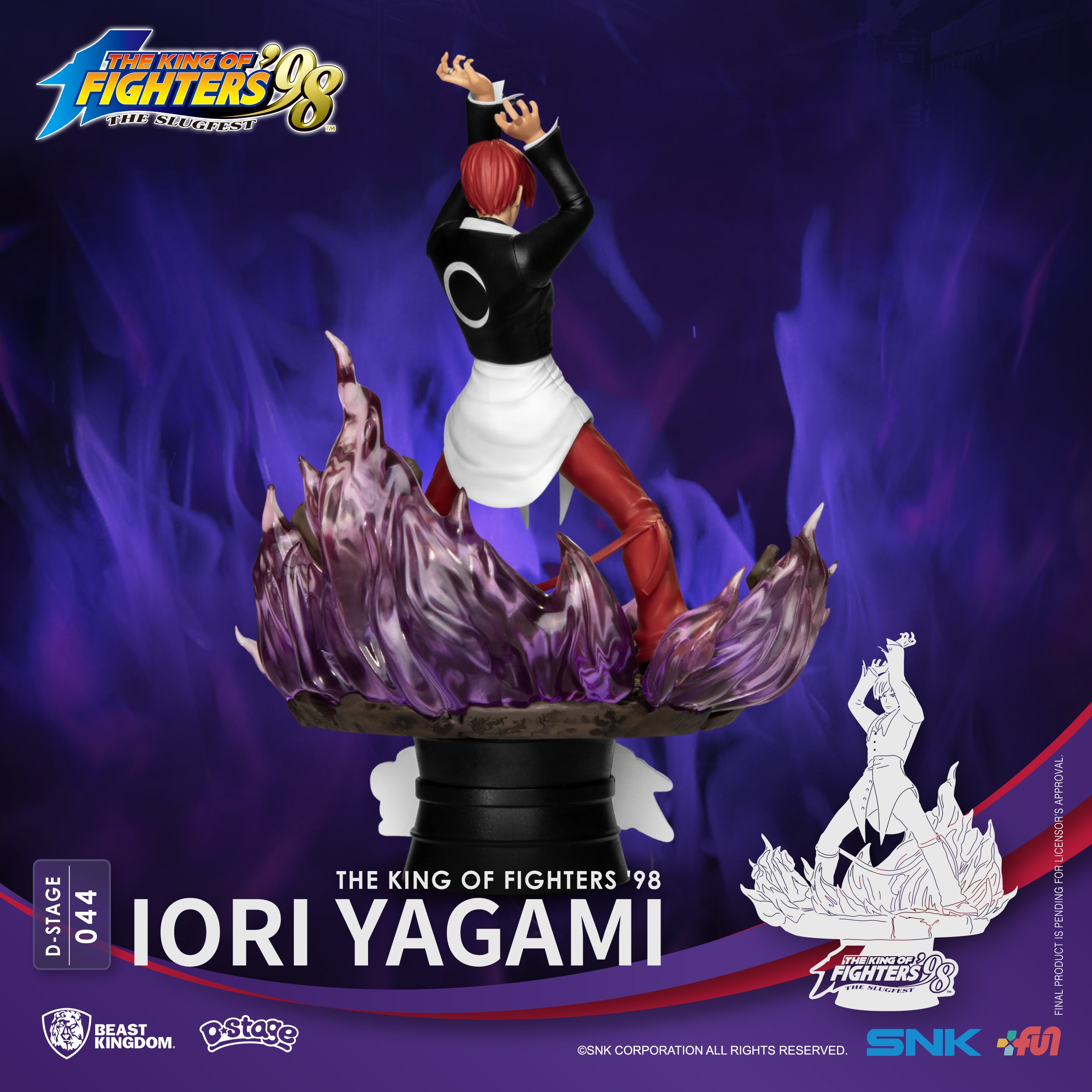 The King of Fighters Orochi Iori Limited Edition 1/4 Scale Statue