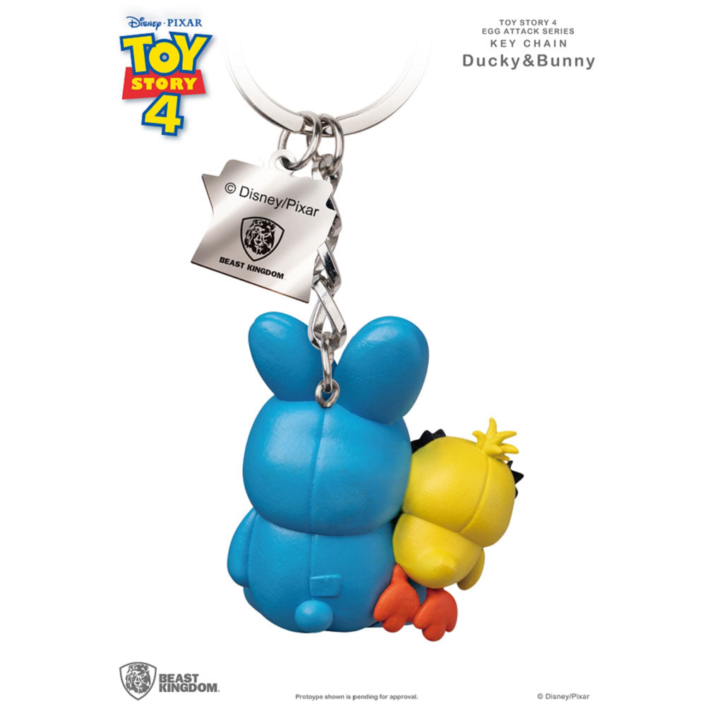 Beast Kingdom Toy Story 4: Egg Attack Keychain Series - Ducky and Bunny