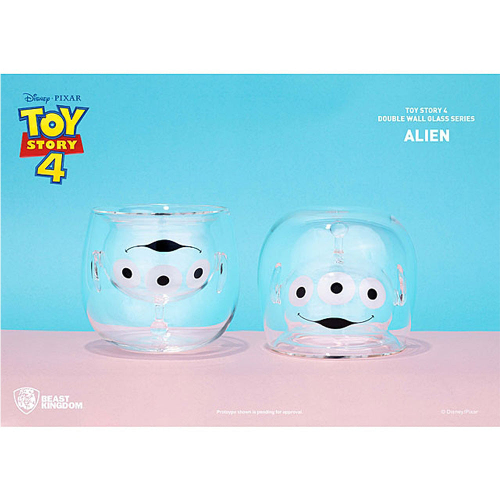 Beast Kingdom Double Wall Glass Mug Series: Toy Story 4 - Alien Double Layer Glass Cup 180ML (Limited Edition)
